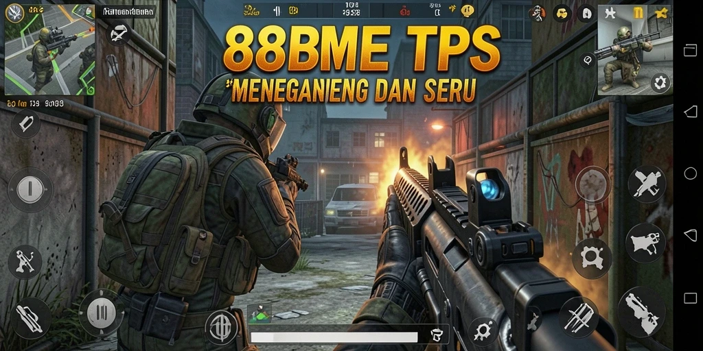 Tampilan gameplay mendebarkan dari 88BOS dengan aksi TPS.