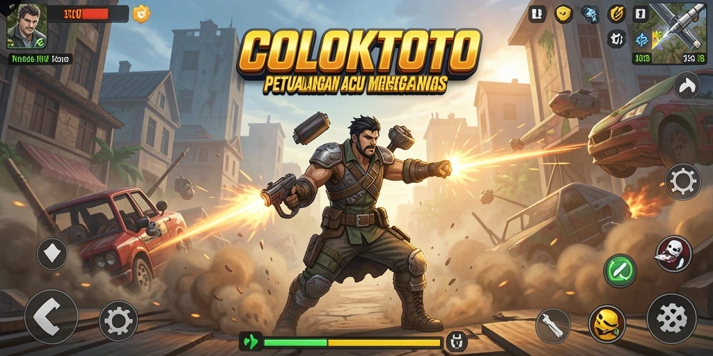 Tampilan gameplay seru dan penuh aksi dalam COLOKTOTO.