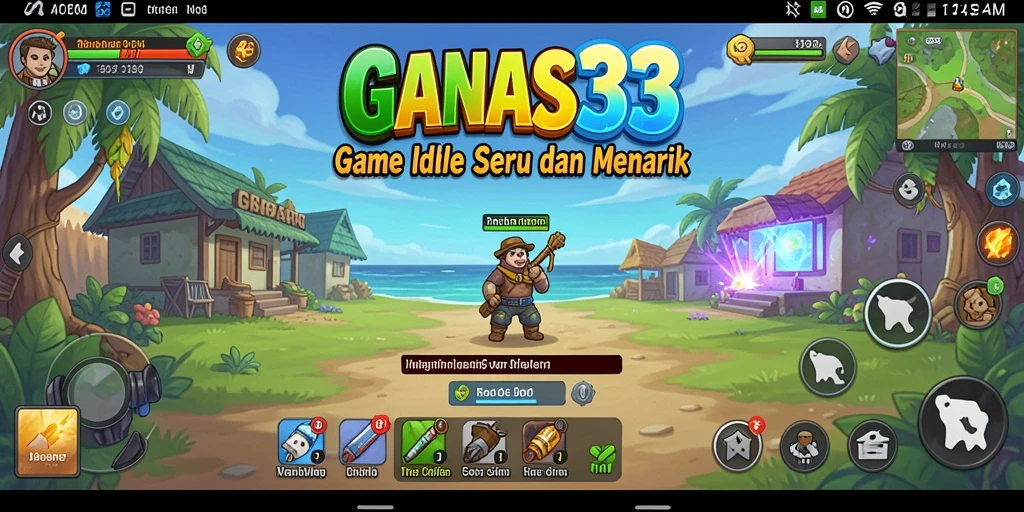 Tampilan menarik dari gameplay Idle GANAS33 yang dinamis.
