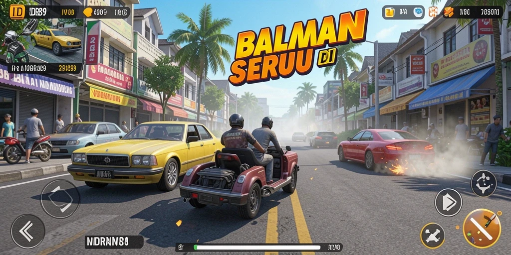 Gameplay balapan yang mendebarkan dalam IDR89.