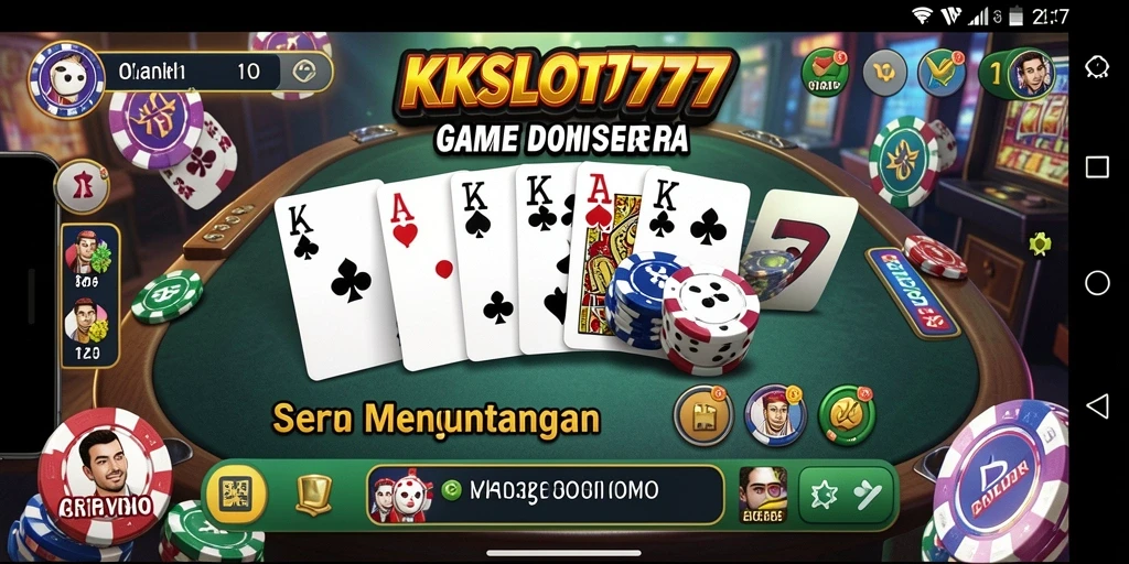Tampilan gameplay seru dan interaksi sosial di KKSLOT777.