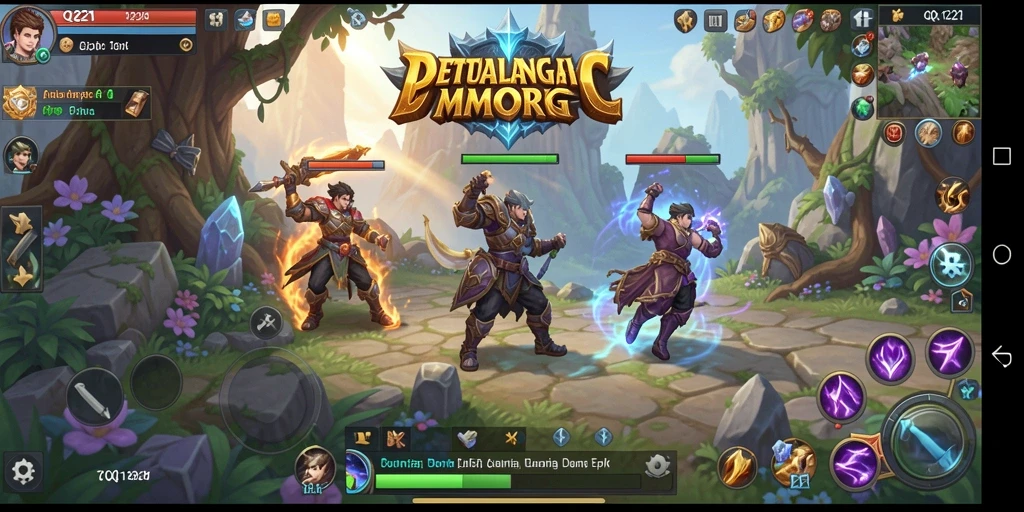 Tampilan gameplay epik dalam QQ1221 yang seru dan mendebarkan.