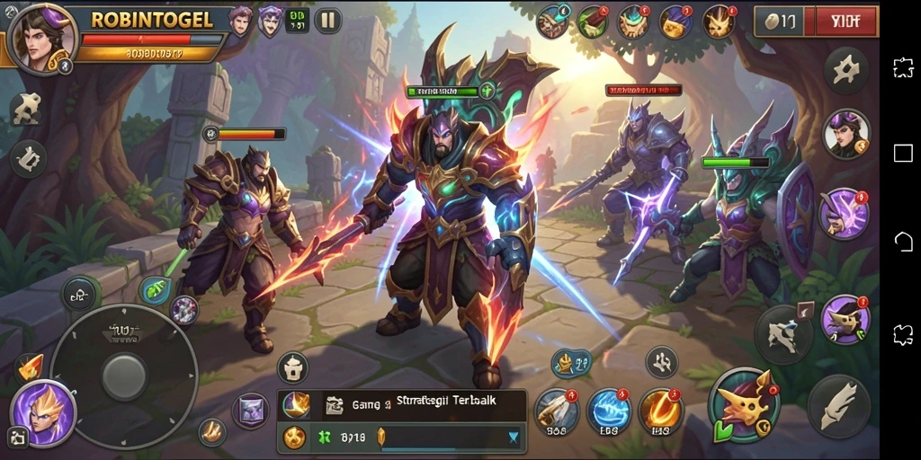 Tampilan gameplay menarik di ROBINTOGEL yang penuh strategi.