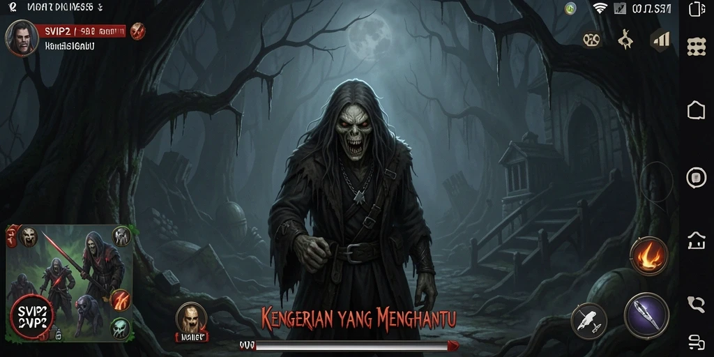 Screenshot menampilkan gameplay SVIP2 dengan suasana yang mencekam.