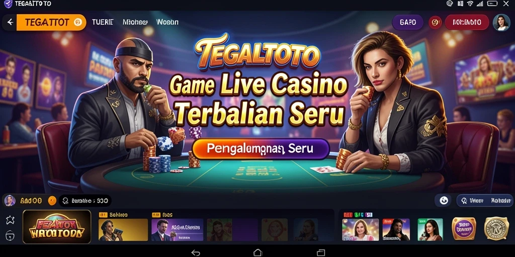 Tampilan gameplay Live Casino di TEGALTOTO yang menegangkan dan interaktif.