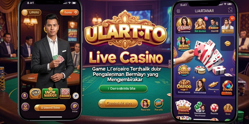 Tampilan gameplay Live Casino ULARTOTO yang menarik dan interaktif.