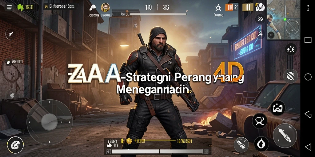 Tampilan gameplay ZARA4D yang menarik dan strategi perang yang cerdas.